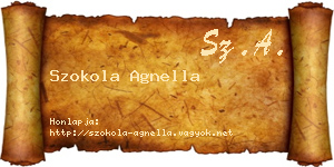 Szokola Agnella névjegykártya